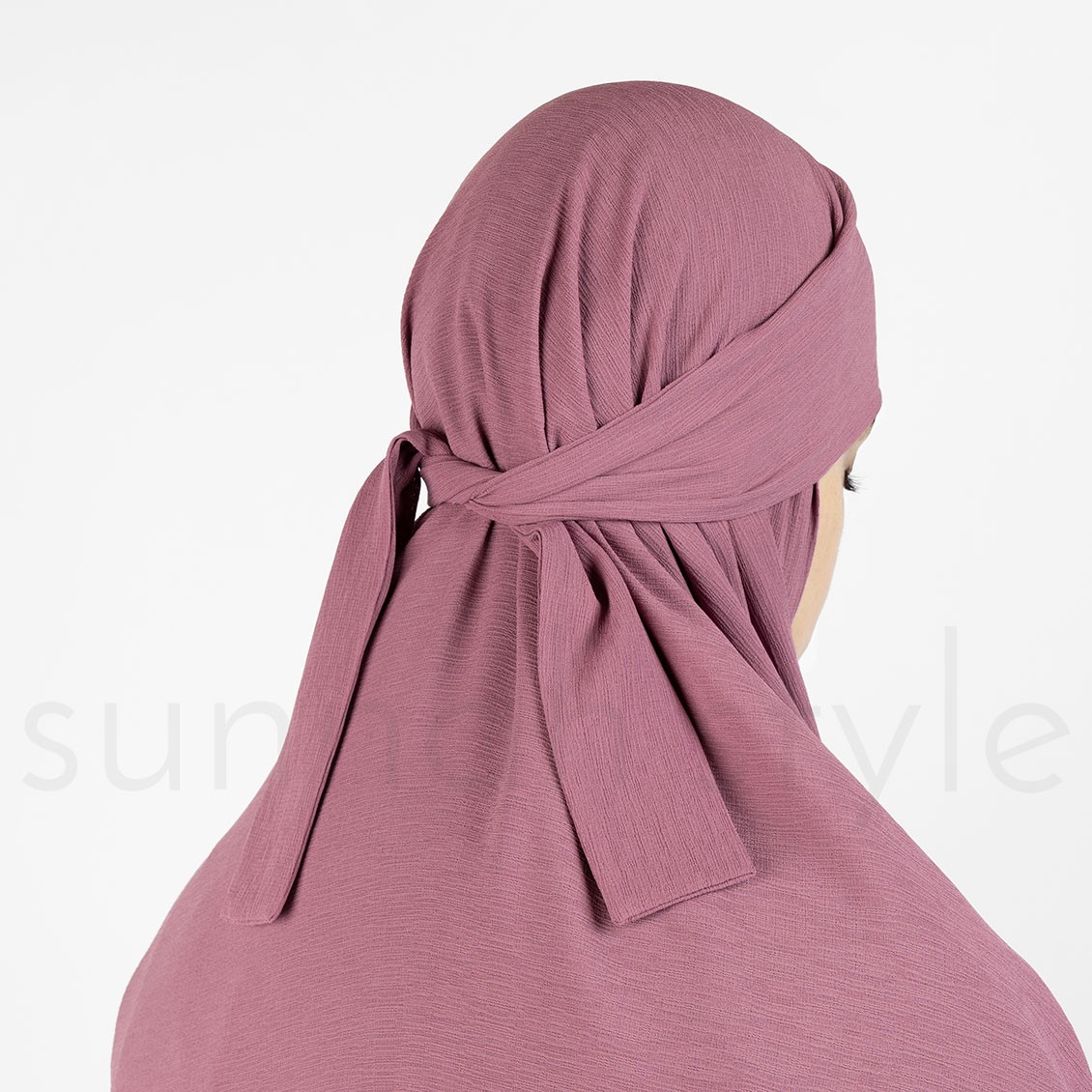 Sunnah Style Brushed Tie-Back Khimar Mesa Rose